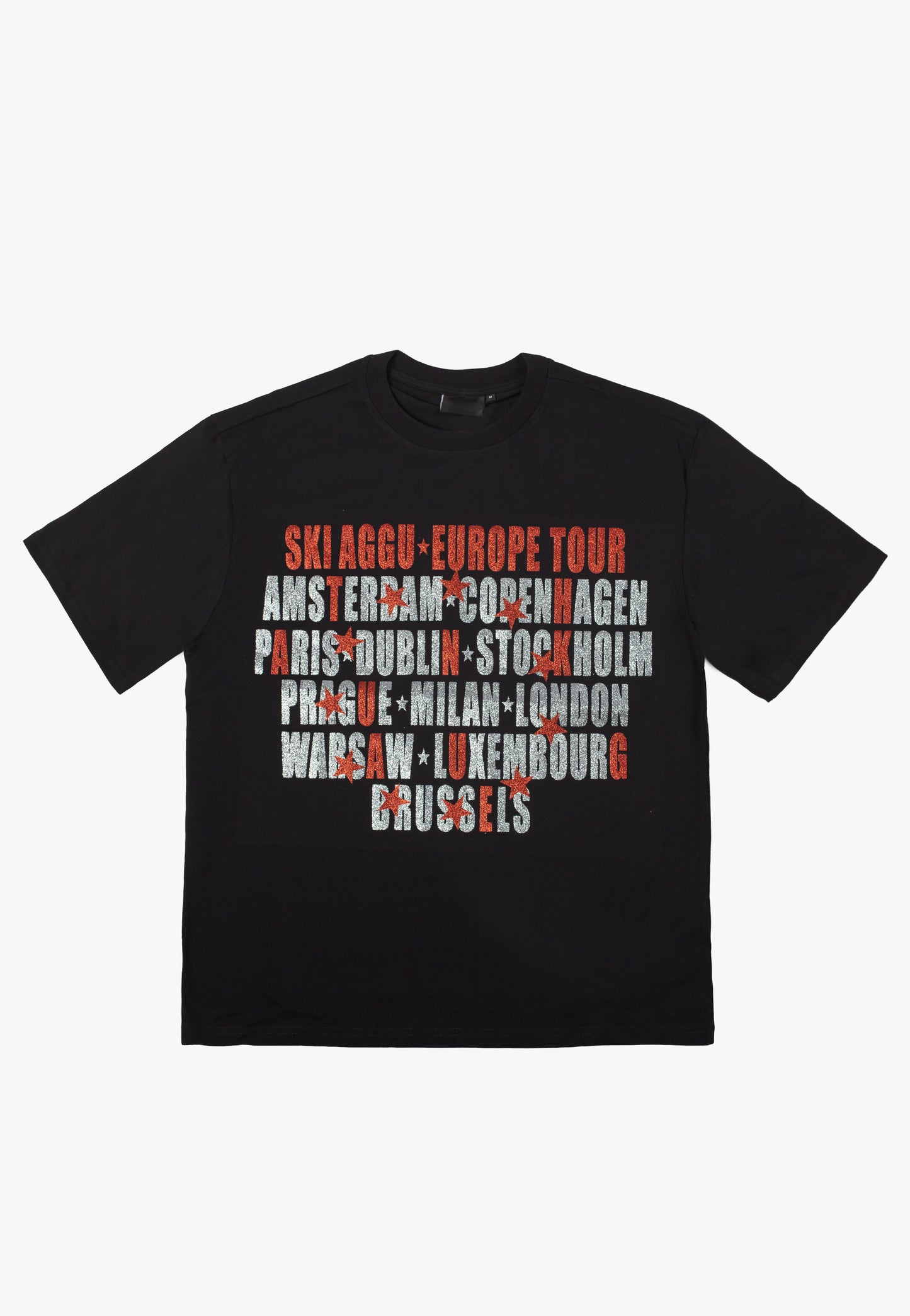Ski Aggu - World Tour Glitter Black - T-Shirt | Men-Image