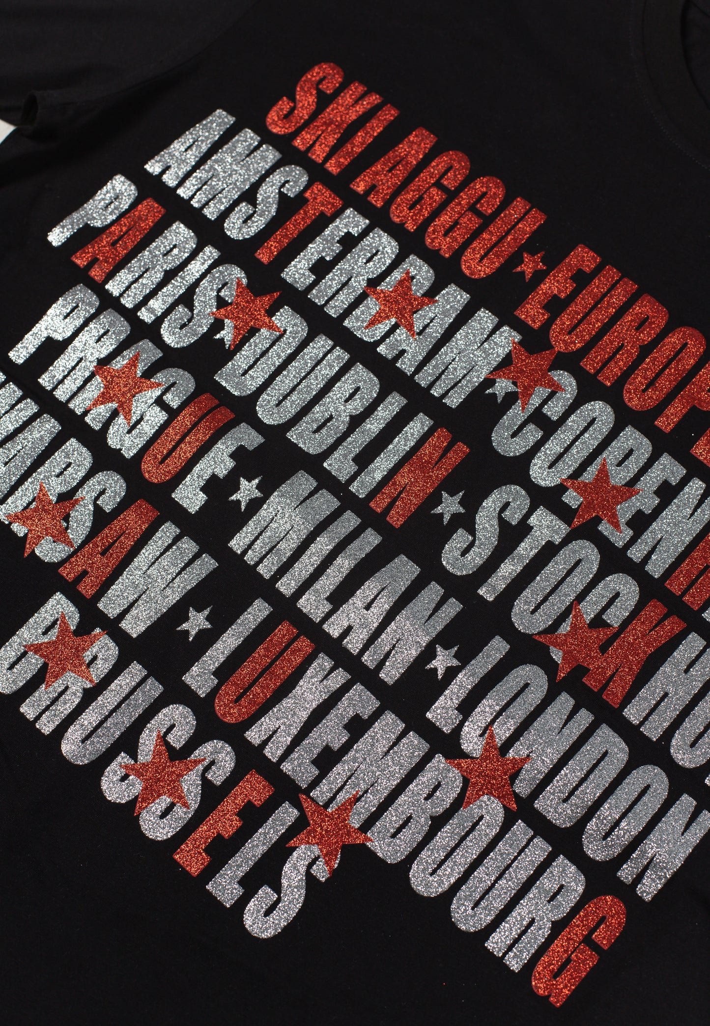 Ski Aggu - World Tour Glitter Black - T-Shirt | Men-Image